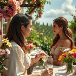 Bourguignon lujo y detalles florales especiales